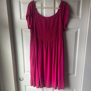Pink jersey knit dress/cover up